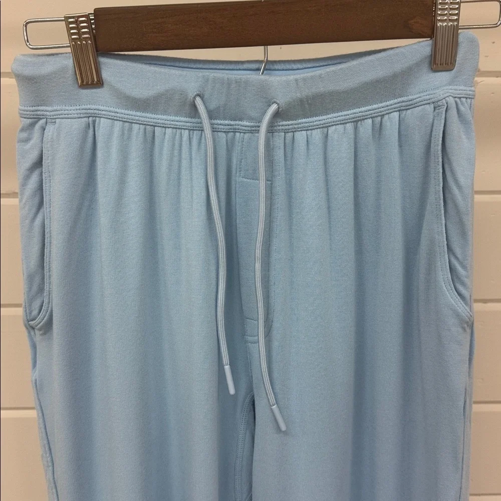Jambys Glacier Blue Long Jambys Lightweight Knit Jogger Casual Sleep Pants XS - Picture 2 of 7